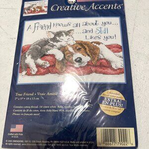 2003 CREATIVE ACCENTS TRUE FRIEND NO 79022 CROSS STITCH